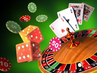 Dealer dealing Dragon Tiger cards live in studio